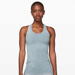 Lululemon Cool Racerback II dye washed chambray size 6